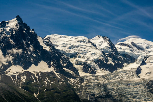 istock Mont Blanc massif with visible Glacier des Bossons. 923828690