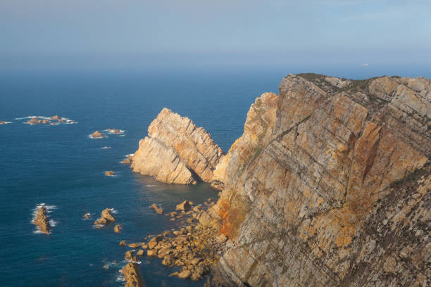istock View of danger cliffs in Cabo Penas 923831744