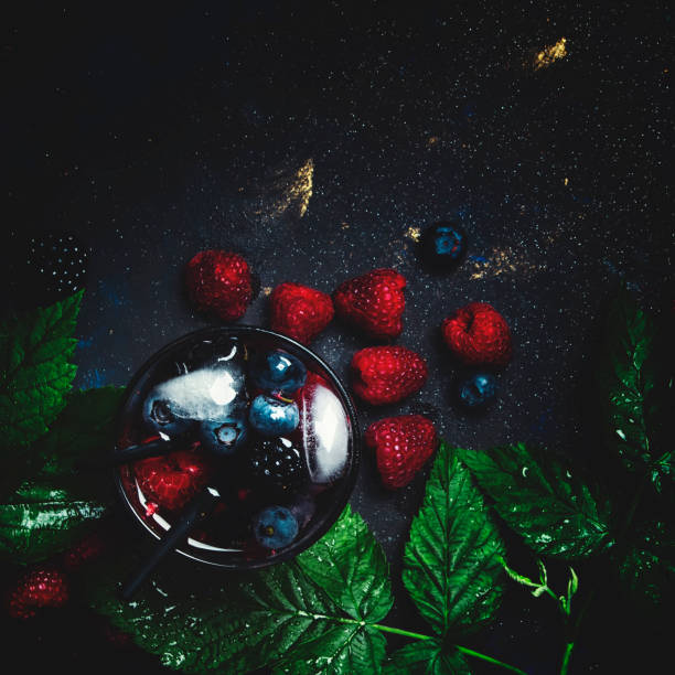 istock Berry iced cocktail with vodka, juice, soda, blueberry, blackberry and raspberry 923835534