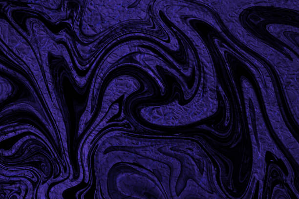 istock Shiny purple foil overlaid with black spooky shapes 923845232