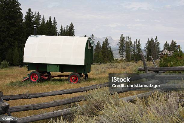 Sheep Herders Wagon Stock Photo - Download Image Now - Idaho, Sawtooth Mountains, Color Image