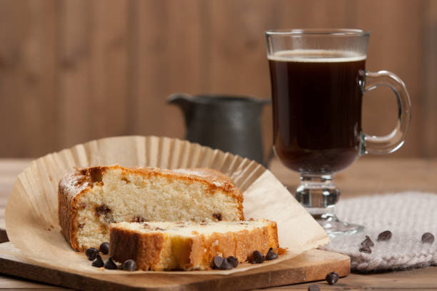 istock Home Baked Chocolate Chip Bread. Coffee. 923851602