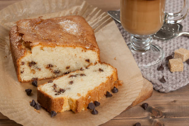 istock Home Baked Chocolate Chip Bread. Coffee. 923851836