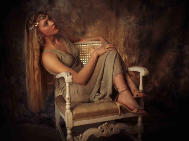 Beautiful woman relaxing on a chair
