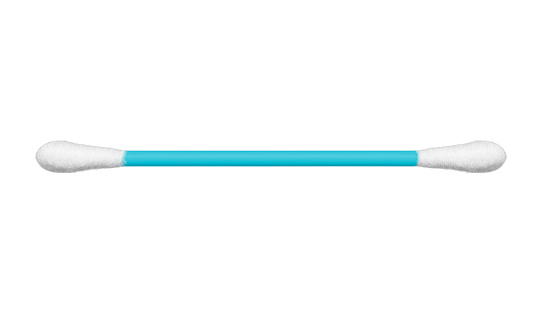 the ear cotton stick isolated on white, including Clipping path