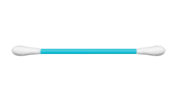 the ear cotton stick the ear cotton stick isolated on white, including Clipping path cotton swab photos stock pictures, royalty-free photos & images