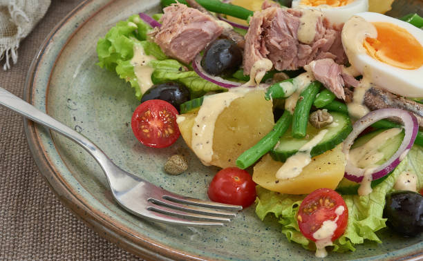 istock Salad Nicoise for a healthy eating. 923865354