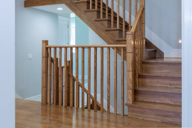 istock Interior of stylish house: corridor, entry, staircase 923869040