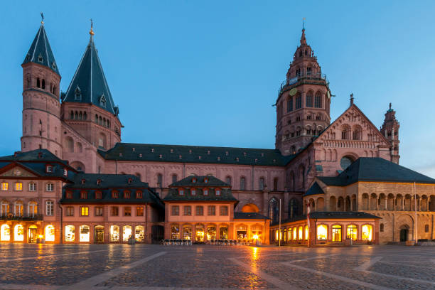 The Romanesque Basilica of St. Martin and Obelisk in Worms, Rhineland-Palatinate