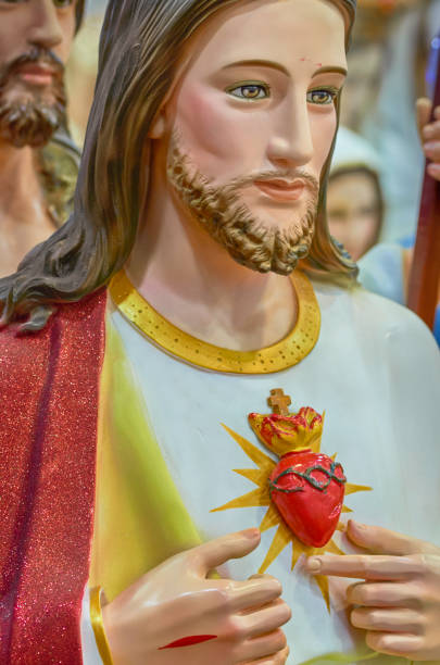 Statue of the Sacred Heart of Jesus - fotografia de stock