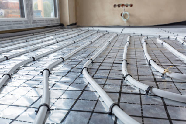 istock Underfloor heating system in new residential house 923881178