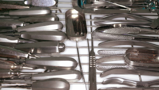 istock Oral surgery instruments in the sterilizer background 923884692