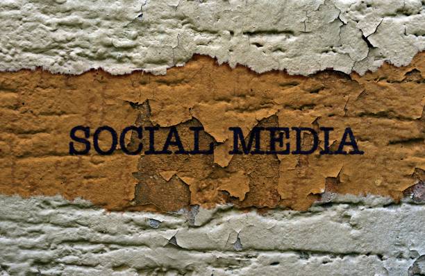 Social media grunge concept