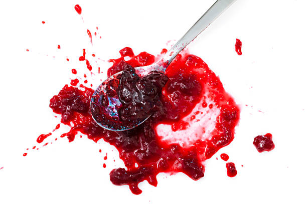 istock Blob of sour cherry jam 92389787