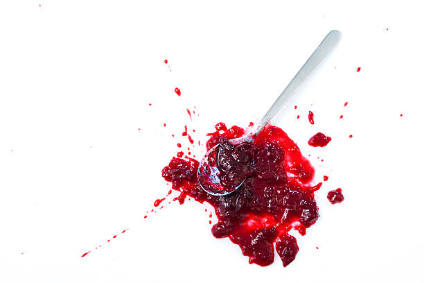 istock Blob of sour cherry jam 92389808