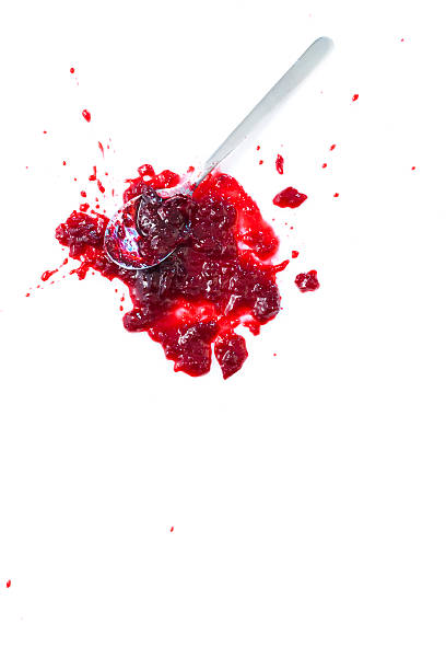 istock Blob of sour cherry jam 92389849