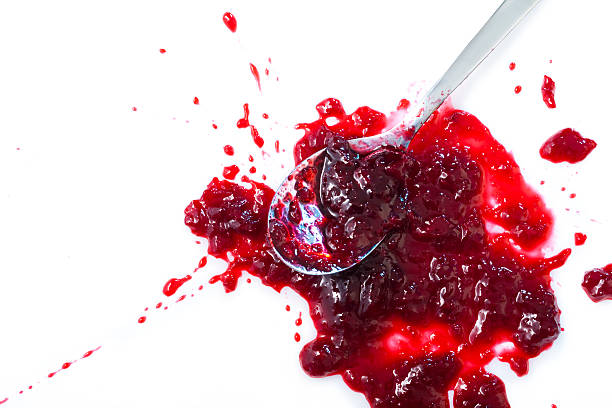 istock Blob of sour cherry jam 92389867