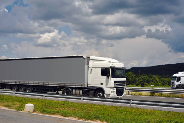 istock Truck on a highway 923933172
