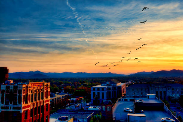 istock Sunset in Asheville, North Carolina 923949028