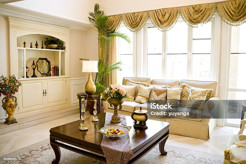 Luxury modern living room  Beauty Stock Photo