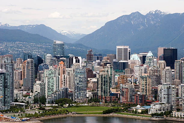 El centro de la ciudad de Vancouver - foto de stock