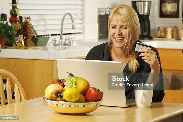 Woman Using Laptop For Ecommerce Stock Photo - Download Image Now - Adult, Business, Buying