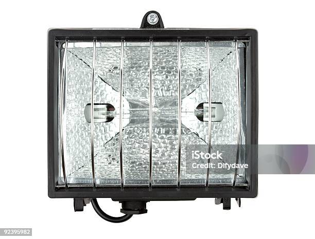 Halogen Flood Light Stock Photo - Download Image Now - Black Color, Bright, Color Image