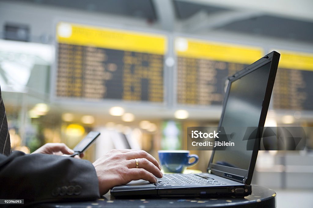 Flughafen-business-Kaffee - Lizenzfrei Flughafen Stock-Foto