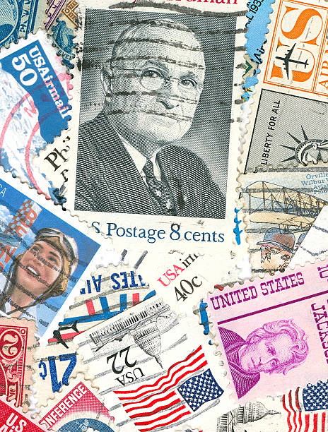 istock Collection of US vintage postmarks 92396527