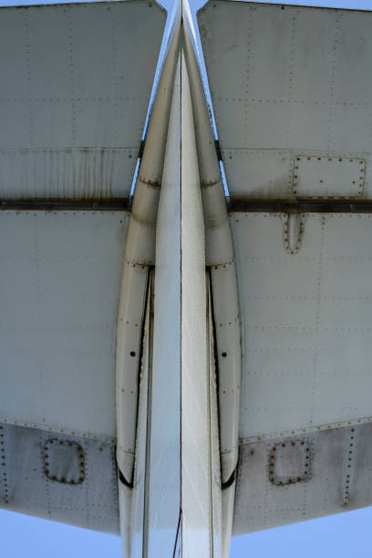 istock a piece of tail behind the aircraft 923965414