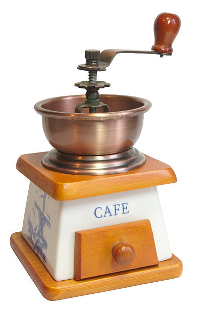 isolated coffee-mill stock photo