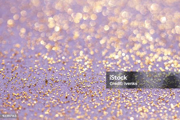 Golden Glitter Sparkles Dust Background Stock Photo - Download Image Now - Abstract, Backgrounds, Bright