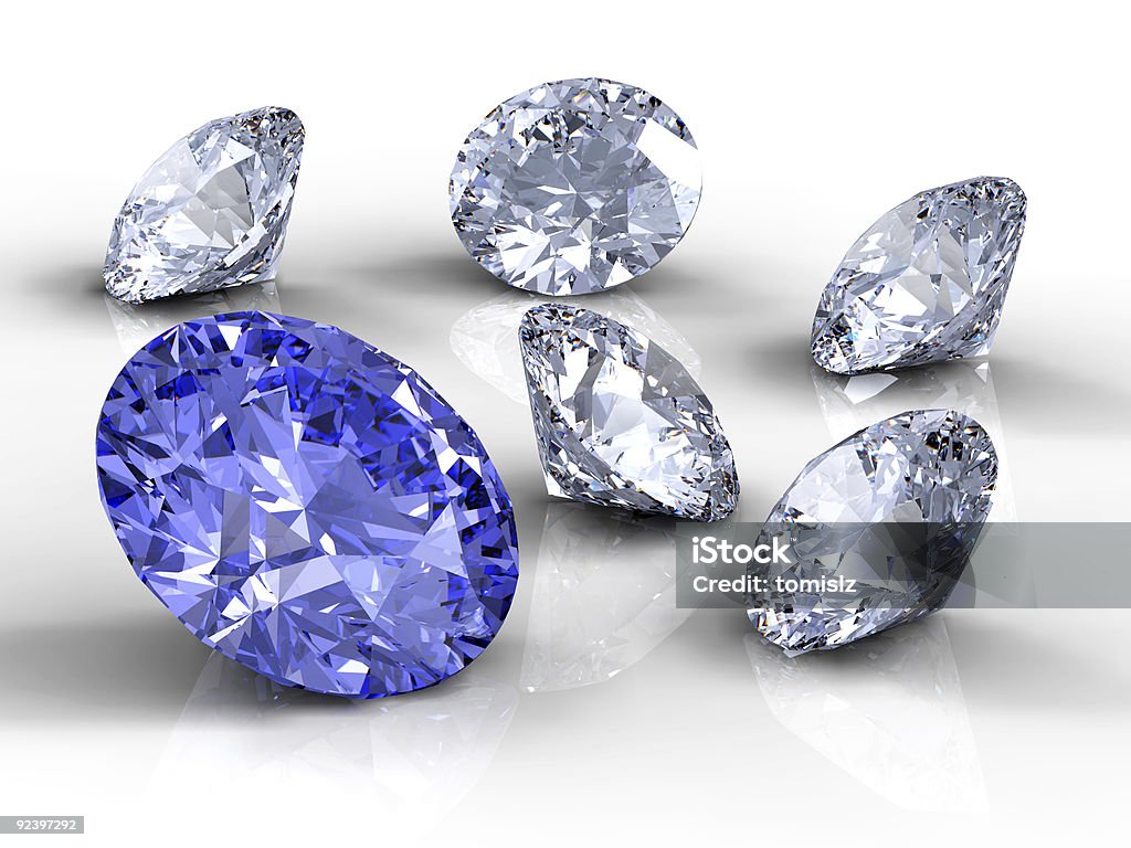 Six diamants - Photo de Bijou libre de droits