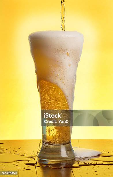 Pouring A Beer Stock Photo - Download Image Now - Alcohol - Drink, Alcohol Abuse, Barley