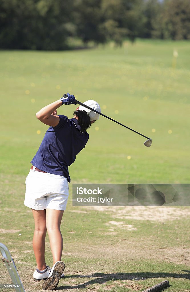 Lady Golfista - Zbiór zdjęć royalty-free (Bliźniaki)