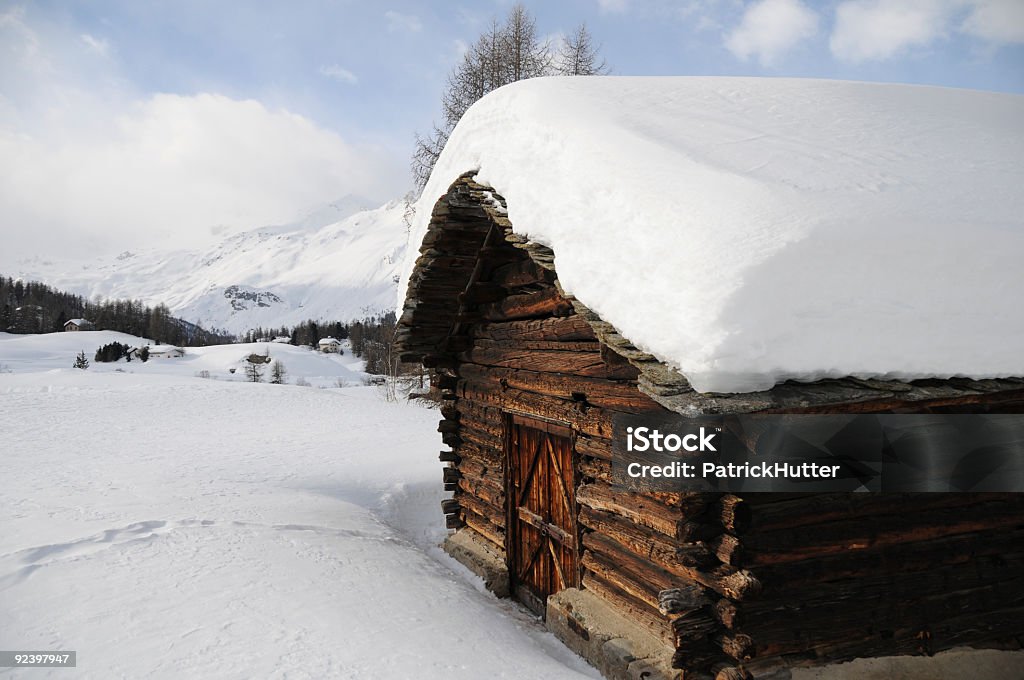 Refuge de l'Engadine - Photo de L'Engadine libre de droits