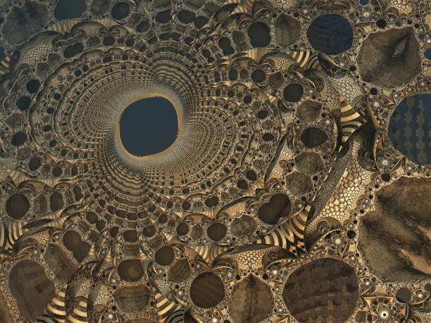 istock futuristic digital 3d art fractal illustration - look in the infinity 923980592