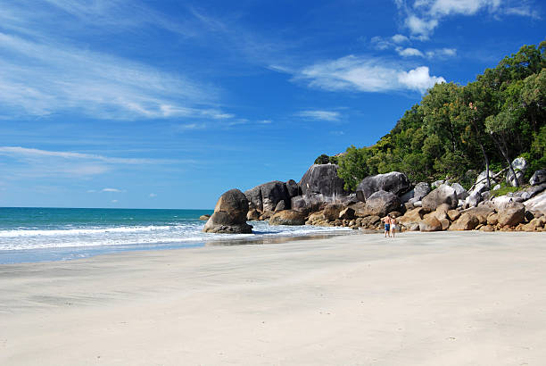 Ramsay Bay on Hinchinbrook Island stock photo