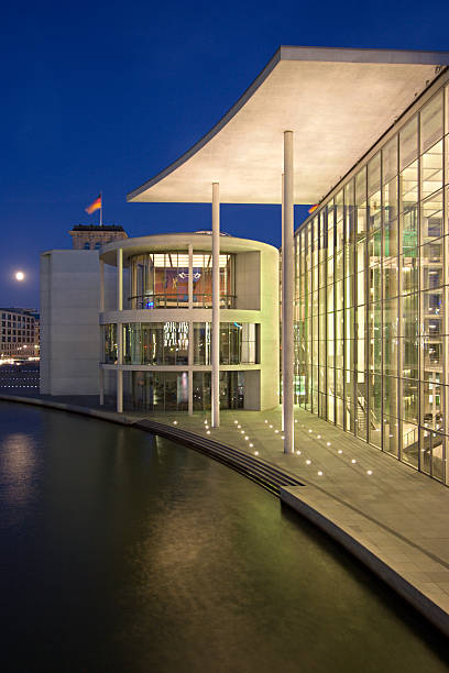 istock Berlin Government Area At Night 92398660
