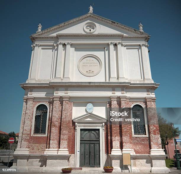 Allinone Church In Pellestrina Stock Photo - Download Image Now - Ancient, Architectural Column, Architecture