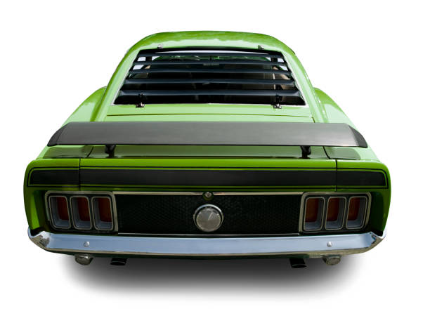 istock Green 1970 Muscle Car, Rear 923991590