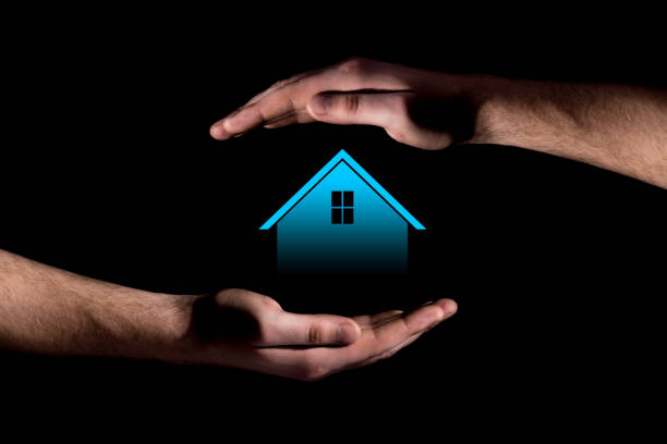 istock Mortgage concept projection of house 923991786