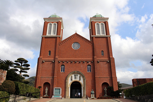 The Immaculate Conception Cathedral (Urakami) of Nagasaki. Taken in Japan, February 2018.