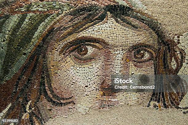 Der Gypsy Mädchen Alten Mosaic Stockfoto und mehr Bilder von Mosaik - Mosaik, Historisch, Griechenland