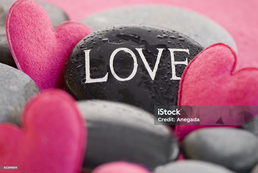 Różowy serce z kamienia - Zbiór zdjęć royalty-free (Bez ludzi)