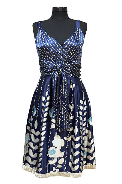istock Dark blue female dress 92400102