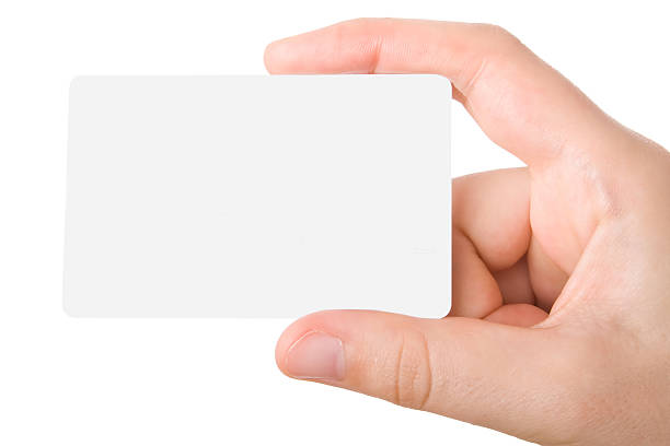 istock Hand holdind a business card 92400378