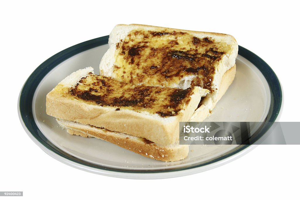 Portez un toast pour le petit déjeuner - Photo de Pâte à tartiner de levure libre de droits