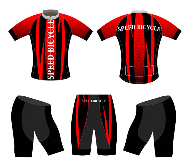 ilustrações de stock, clip art, desenhos animados e ícones de speed bicycle sports t-shirt - cycling vest