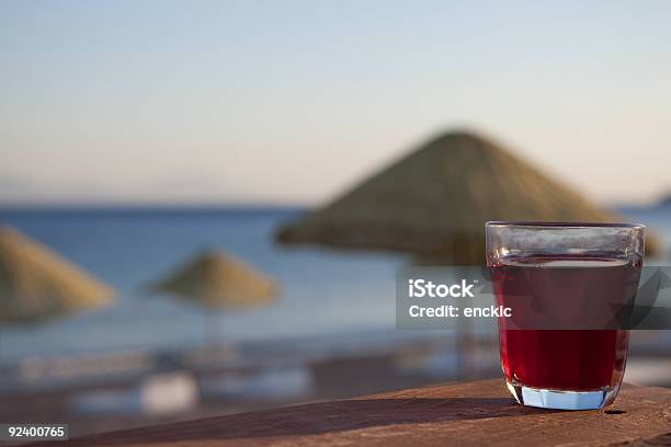 Wine On The Beach Stock Photo - Download Image Now - Alcohol - Drink, Beach, Color Image